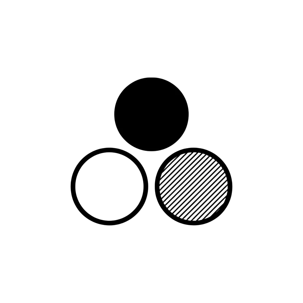 Three Circles Geometric Icon